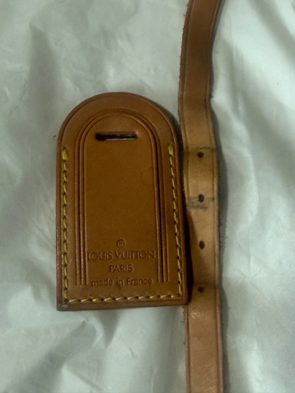 Louis Vuitton Vachetta Tan Leather Luggage Tag